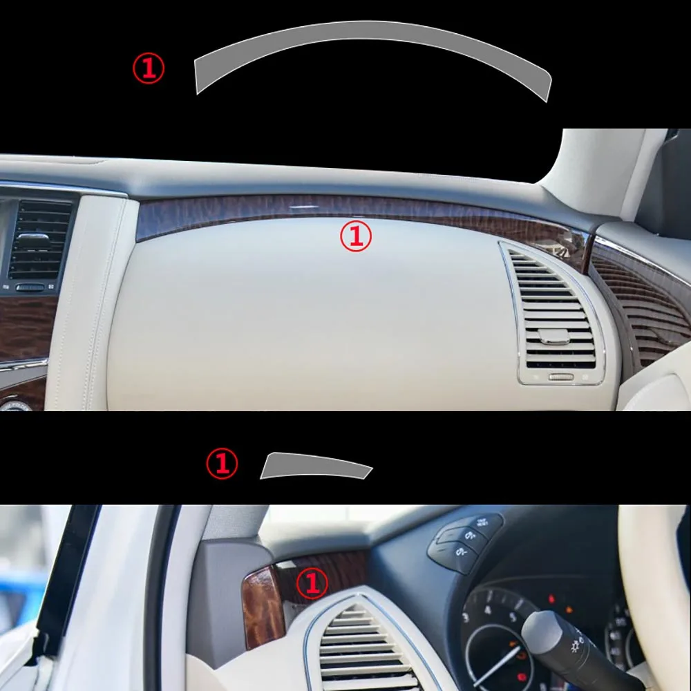 Car-Styling New Car Interior Trim Dashboard Clear Paint Protective Film Stickers for Nissan Patrol 2012-2018 | Автомобили и
