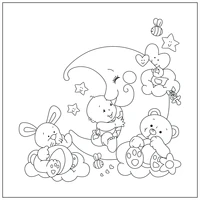 clear baby monthly transparent silicone rubber stamp and metal die sheet cling scrapbooking diy cute pattern photo album stamp