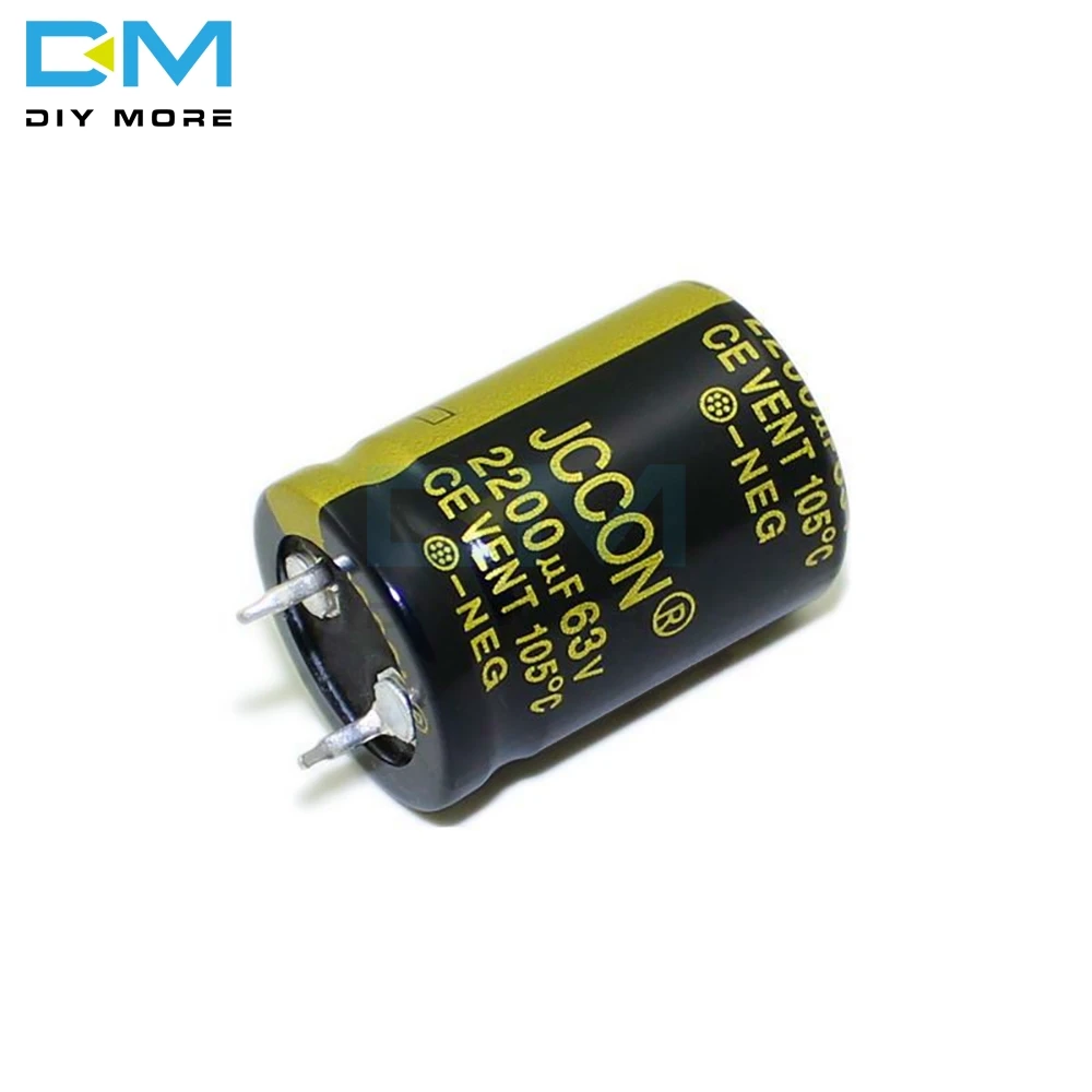 63V 2200 мкФ 22X30mm 22X30 алюминиевый электролитический конденсатор высокая частота низкое сопротивление через отверстие конденсатор 22*30mm diymore