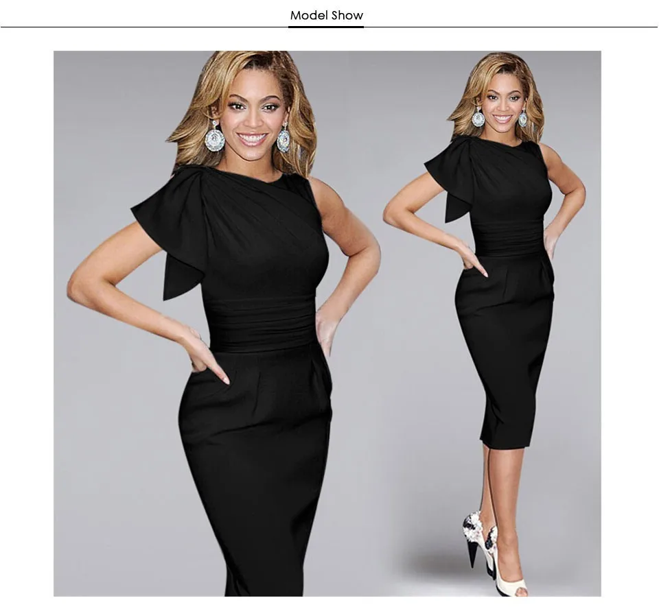 Женское платье карандаш однотонное пляжное средней длины без рукавов с круглым