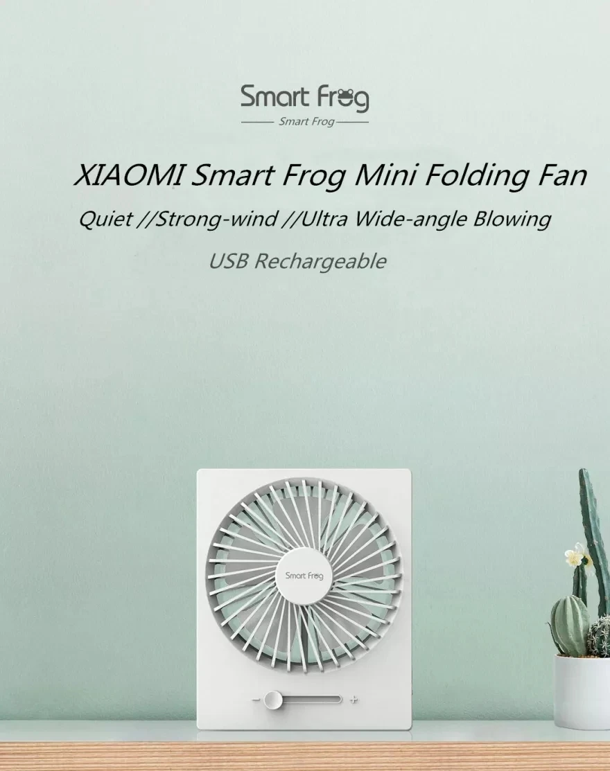 Горячий Xiaomi Smartfrog 5W 5v складной мини-вентилятор Ручной Настольный холодный летний вентилятор USB Перезаряжаемый вентилятор для офиса дома кемпинга путешествия
