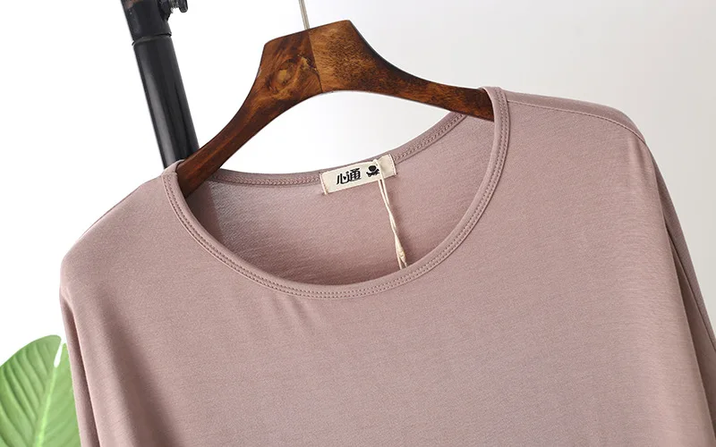 Футболка женская для йоги с круглым вырезом Свободный Топ рукавом летучая мышь и