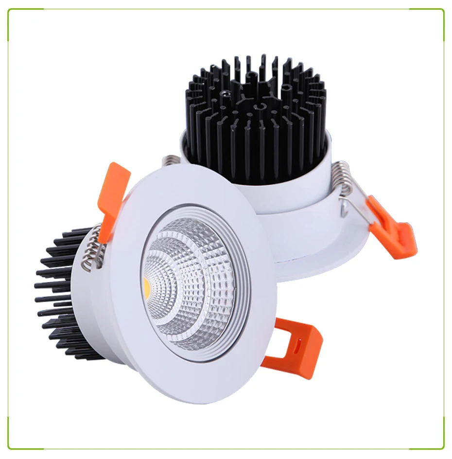 Super Bright Recessed LED Dimmable Downlight COB 5W 7W 10W 15W 20W 24W LED Spot light LED Decoration Ceiling Lamp AC85-265V