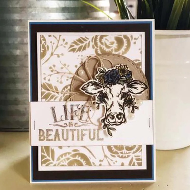 Прозрачный штамп Life is beautiful для скрапбукинга сделай сам/изготовления