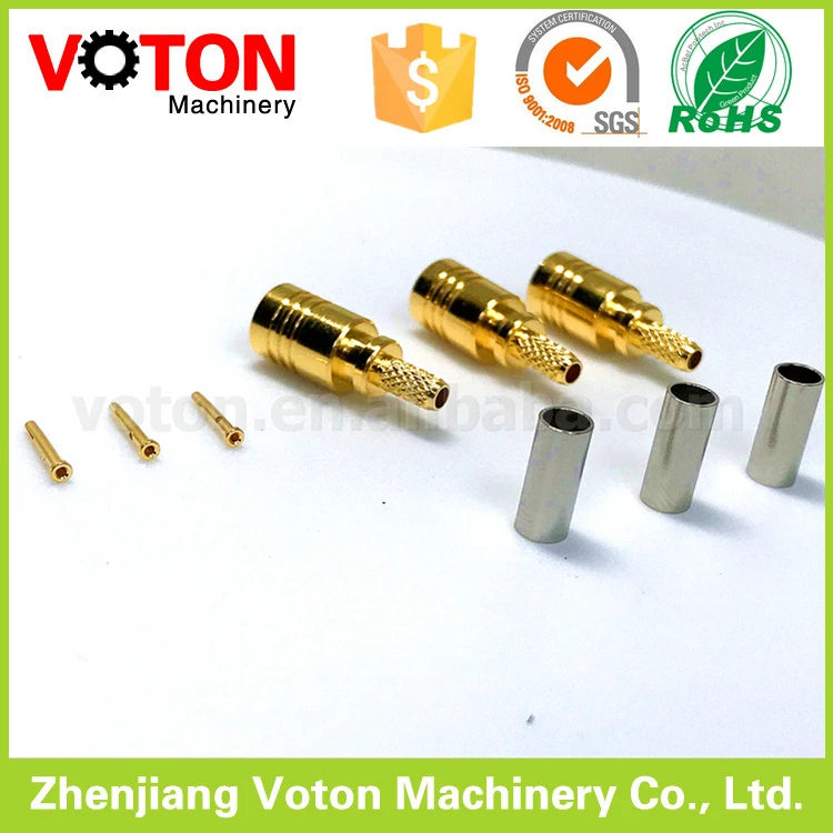 Бесплатная доставка 10 шт. Женский пайки обжимной rf коаксиальный SMB разъем для RG174