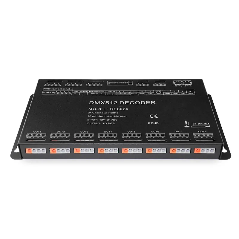 3. Источник питания в 24CH DMX512 выход сигнала многоканальный светодиодный регулятор