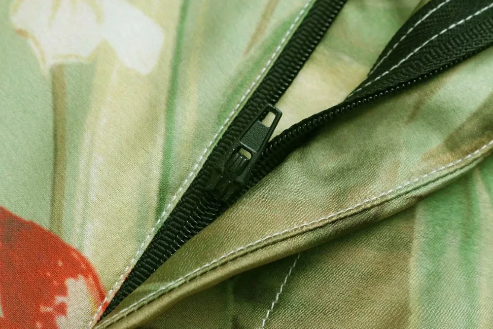 2019 Новый Для женщин шикарный цветочный атласное с узором прямые брюки имитацией