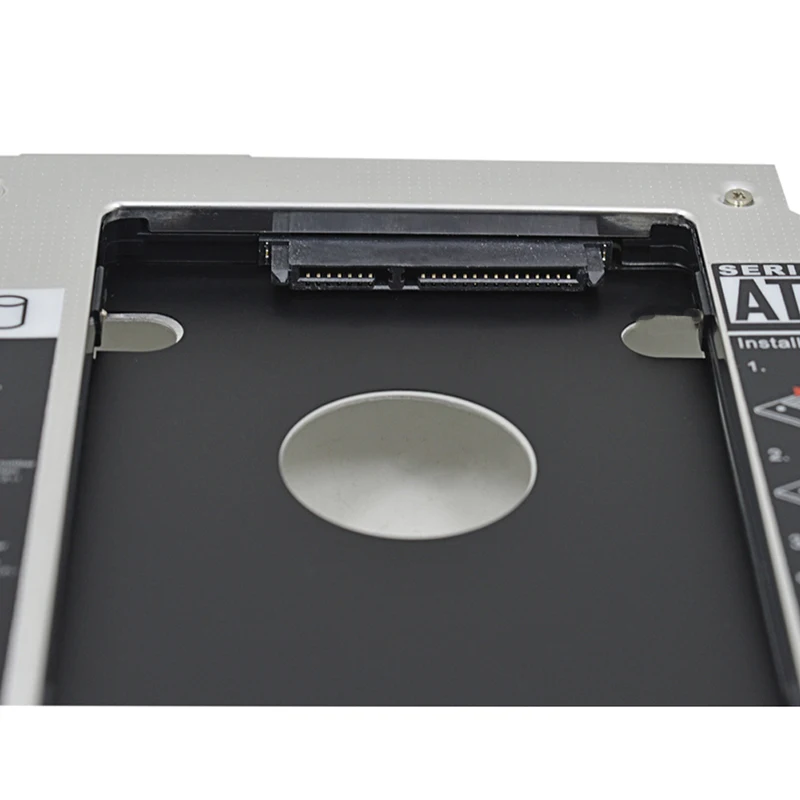 Универсальный SATA 3,0 2nd HDD Caddy 9,5 мм для 2," SSD чехол HDD корпус с панелью для ноутбука DVD CD rom Алюминиевый металлический материал