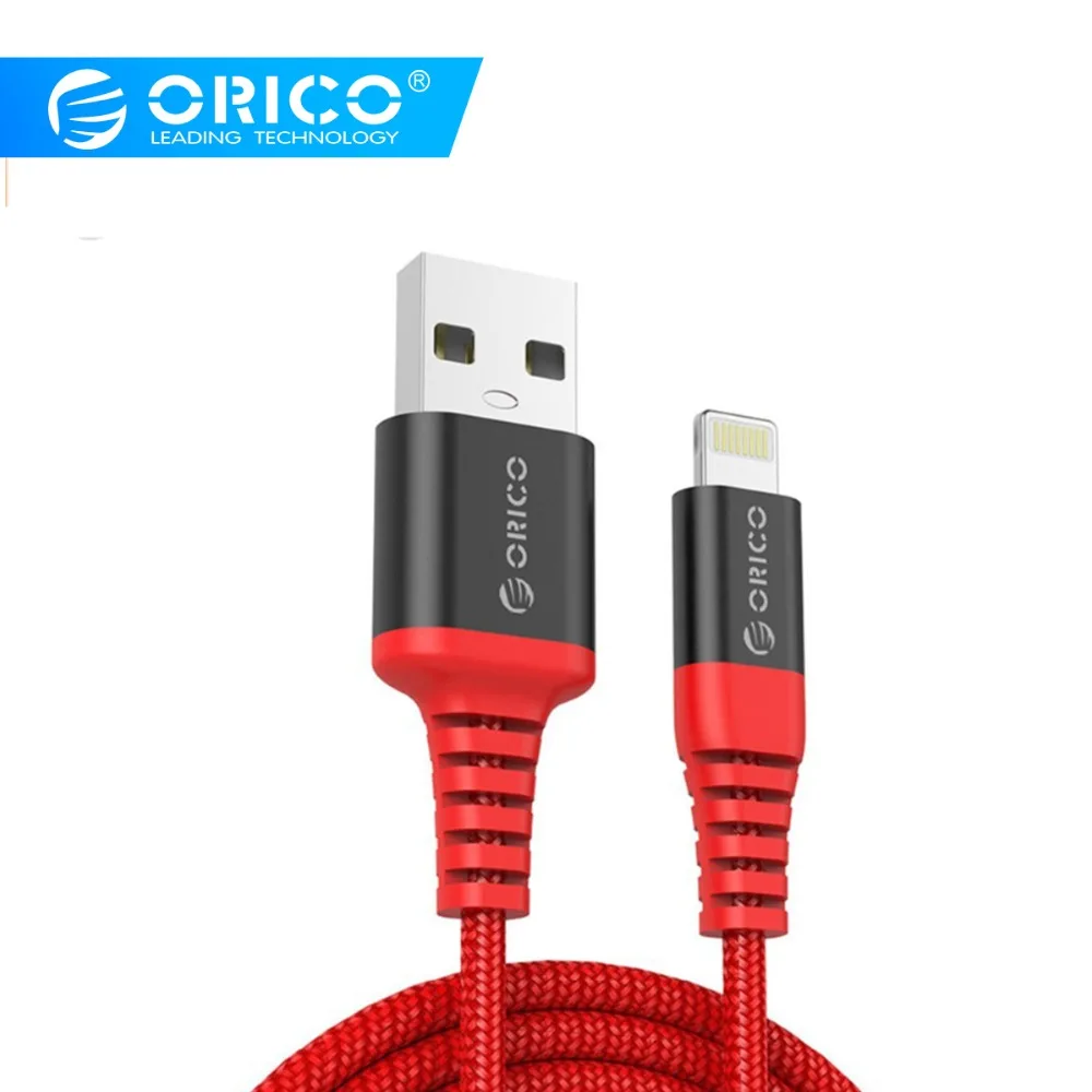 ORICO Премиум лучшее освещение USB кабель для iPhone X 8 7 6 6s Plus 5 5S se iPad 8 pin Быстрая зарядка нейлоновые кабели для передачи данных для мобильных телефонов