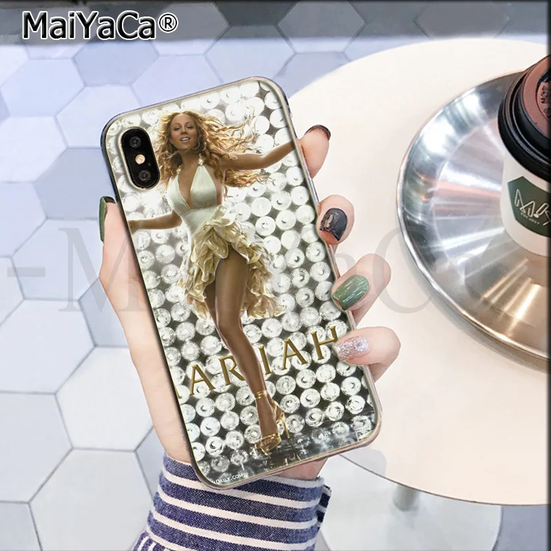 MaiYaCa Singer Mariah Carey роскошные высококачественные аксессуары для телефонов Чехол для Apple iPhone 8 7 6 6S Plus X XS max 5 5S SE XR - Цвет: 2