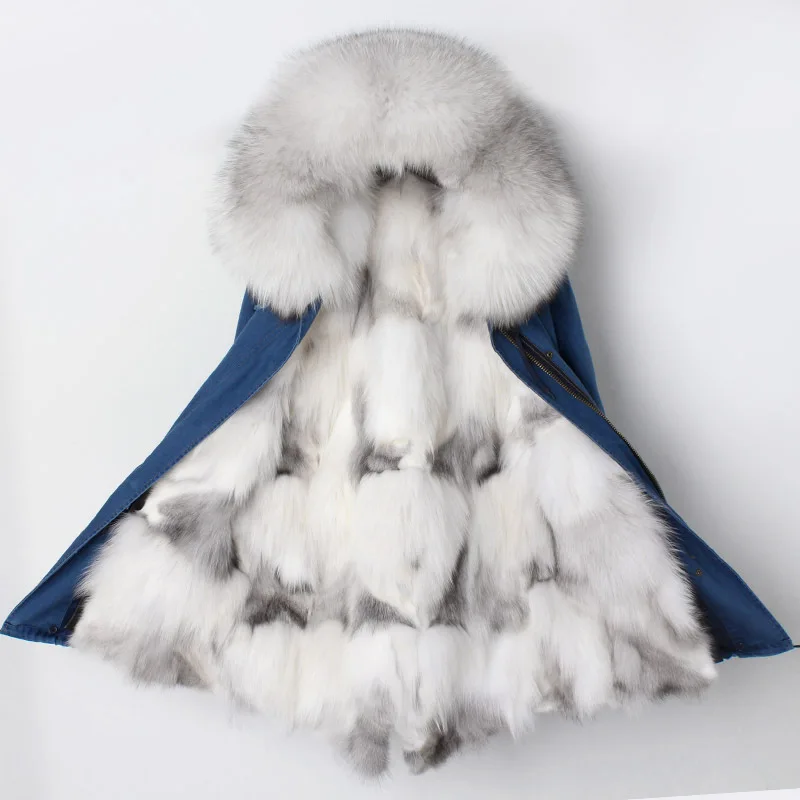 Женские зимние сапоги больших натуральный натуральным лисьим мехом с капюшоном