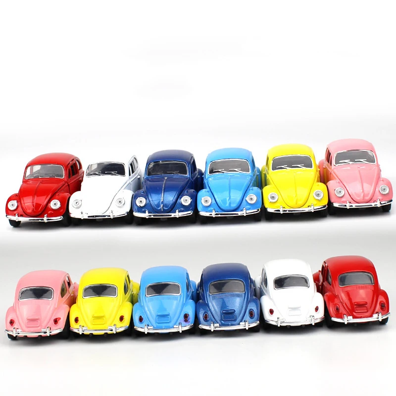 

1:32 Retro Style Classic Car Alloy Model for Beetle Vintage Car Mini Kid Toy Colorful Car Door Can Open for Child Birthday Gift