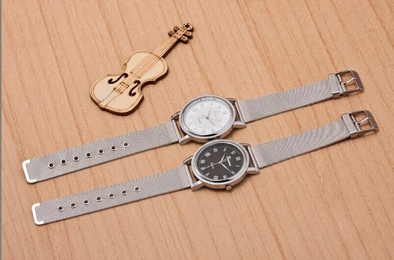 2017 Горячая Распродажа мужские часы из нержавеющей стали с сетчатым ремешком