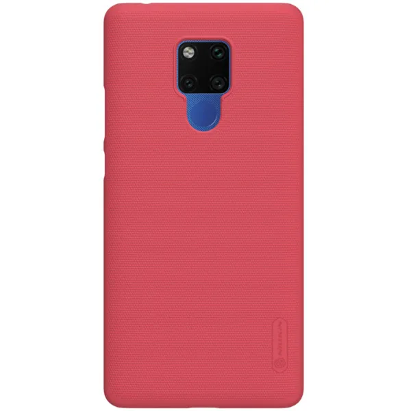Чехол-накладка для huawei mate 20 x NILLKIN матовый щит PC Матовая жесткая задняя крышка Подарочный держатель для телефона для huawei mate 20X чехол s - Цвет: Красный
