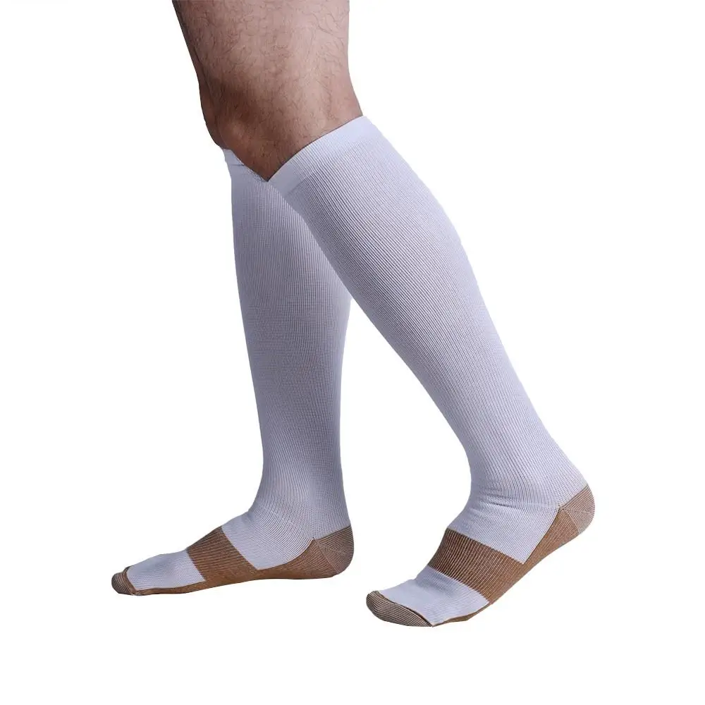 

3 Pairs Unisex Socks Compression Stockings Pressure Varicose Vein Stocking knee high Leg Support Stretch Pressure Circulation