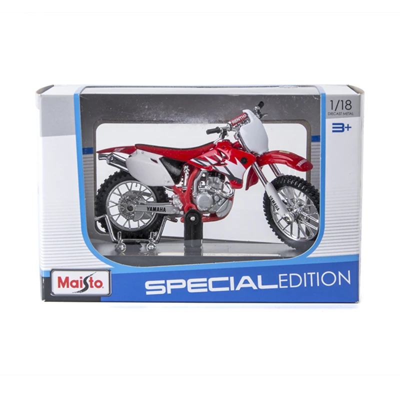 Красные металлические Литые модели мотоцикла Maisto 1:18 YZ450F миниатюрная гоночная