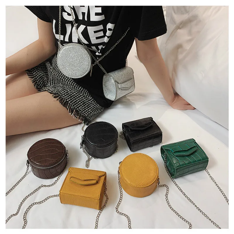 Сумка мессенджер Alligator Женская круглая с цепочкой|Сумки ручками| |