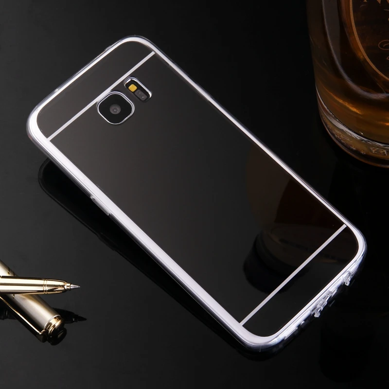 Зеркальный чехол из ТПУ на заднюю панель для Samsung Galaxy J1 Ace J120 J2 J3 J5 J7 J510 J710 A310 A5 A510 A7