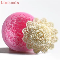 3d rose handmade soap silicone mold fondant cake chocolate candle moulds cake decorating mould confectionery tools