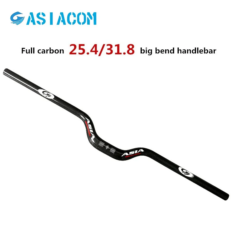

2018 год, ASIACOM, полностью карбоновый руль для горного велосипеда, стойка, Руль 25,4/31,8*600-740 мм, складная ручка для велосипеда, велосипедные запчас...