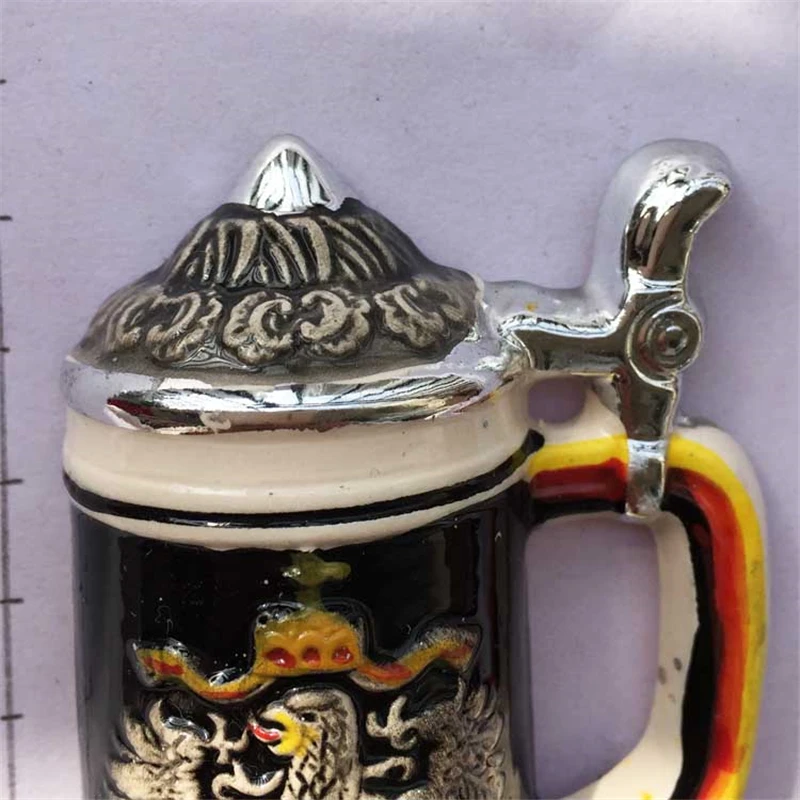 Немецкая пивная кружка Lychee 3D Магнитная Наклейка на холодильник известный