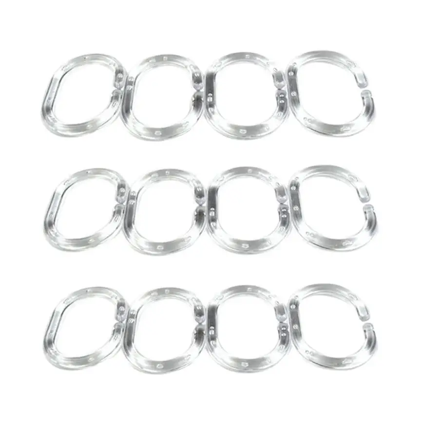 Новые занавески для душа кольца 12 шт. набор колец прозрачные Занавески Из