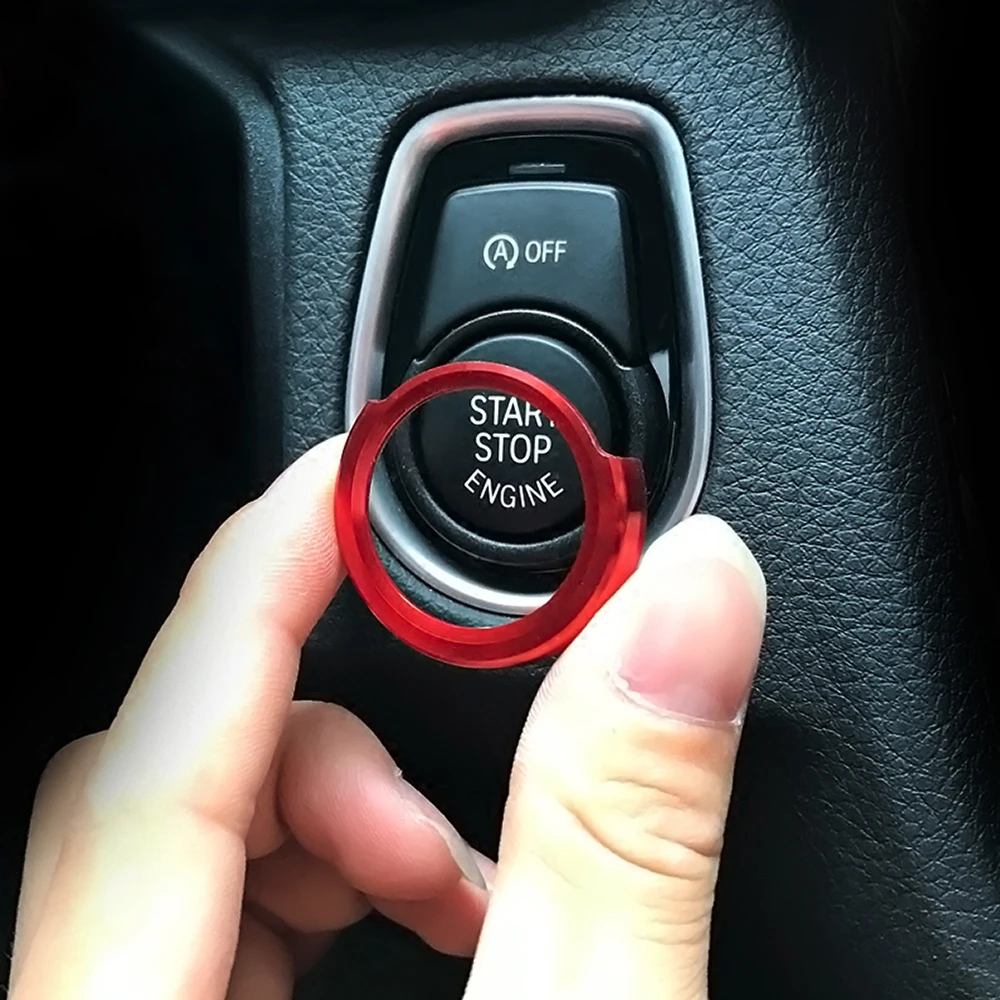 Кнопка запуска и остановки зажигания декоративное кольцо для отверстия ключа
