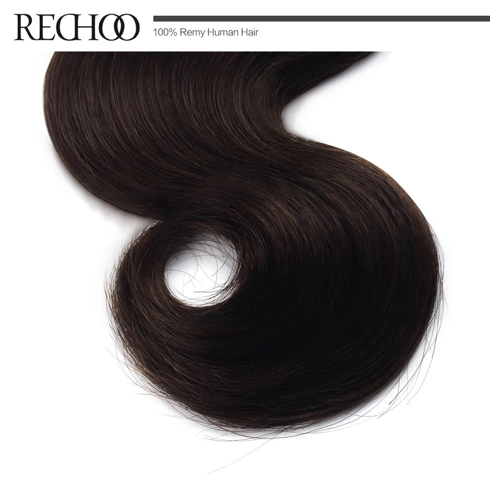 Rechoo бразильские Remy человеческие волосы пучки натуральные волосы светлые для наращивания волна тела один кусок набор волос Extesnions 14 до 26 дюймов