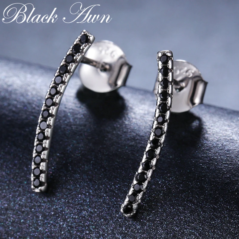 Женские серьги гвоздики из серебра 925 пробы с шпинелью|Серьги-гвоздики| |