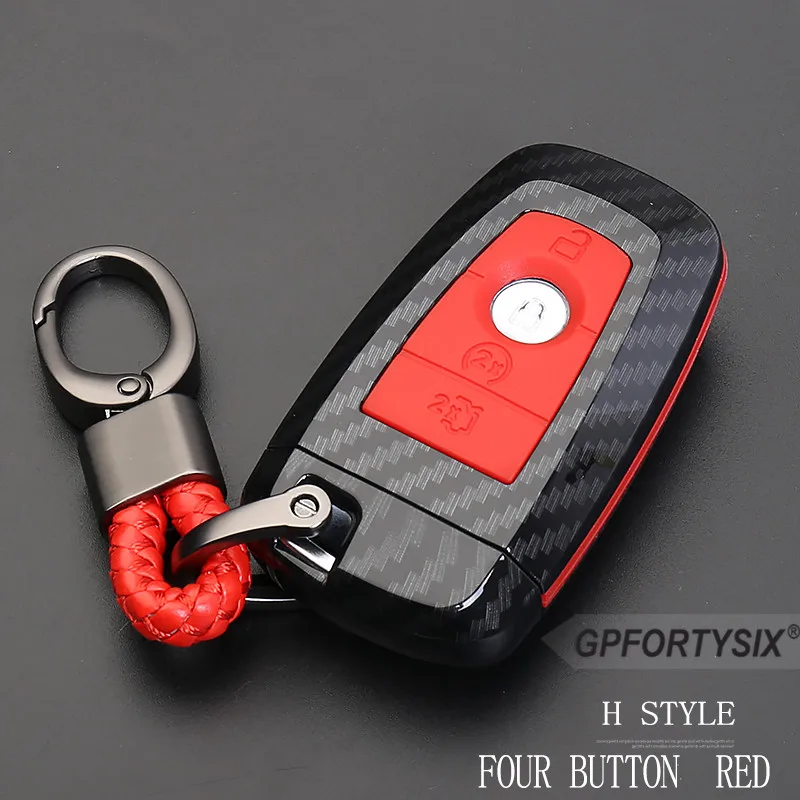 Углеродного волокна автомобиль аксессуар чехол для дистанционного ключа от
