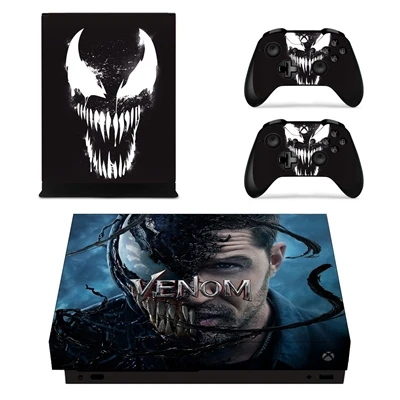 YSX1X1737 New Arrival Venom Sticker Skin For Xbox One X Console Controller Stickers Vinyl Decals Skin Game Cover Protector - Color: YSX1X1737