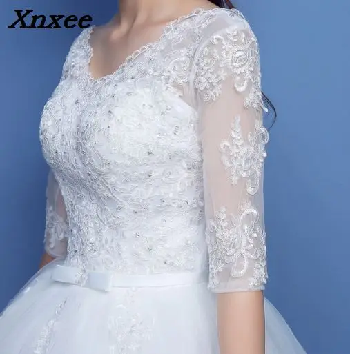 

Xnxee Korean Lace Up Ball Gown Quality Dresses 2018 Alibaba Customized Plus Size Bridal Dress Real Photo