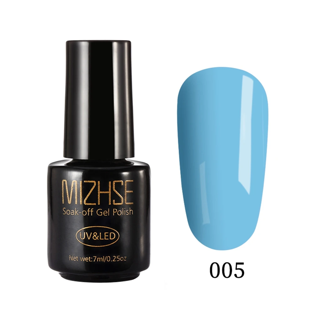 LAKEBLUE005 MIZHSE грунтовка для геля гель лак Полупостоянный Vernis резиновая верхняя основа пальто для ногтей Гибридный лак для ногтей гель лак - Цвет: LAKEBLUE005