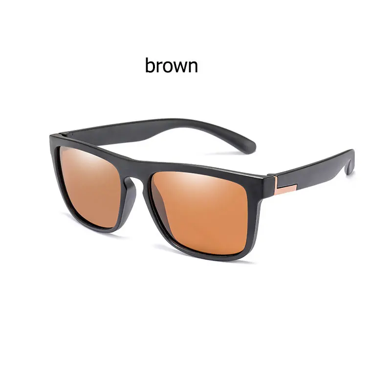 Высококачественные поляризационные Квадратные Солнцезащитные очки для мужчин