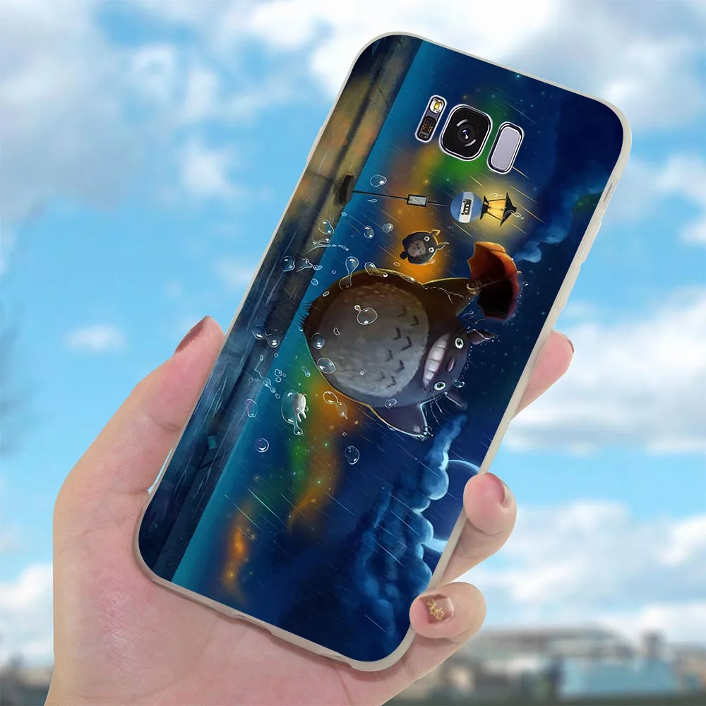 Аниме Мой сосед Тоторо чехол для Galaxy S8 Plus Samsung Note 8 9 Чехлы M10 M20 M30 S7 Edge S9 S10 S10e