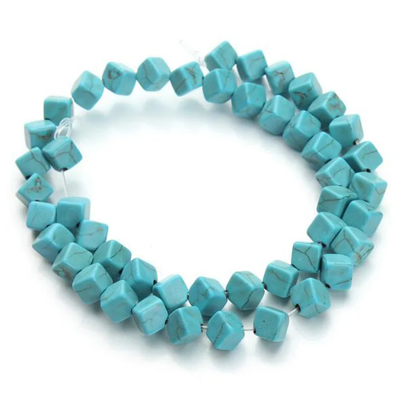 Square Loose Spacer Seed Blue White Turquoises Beads for Jewelry Making Craft Material DIY | Украшения и аксессуары