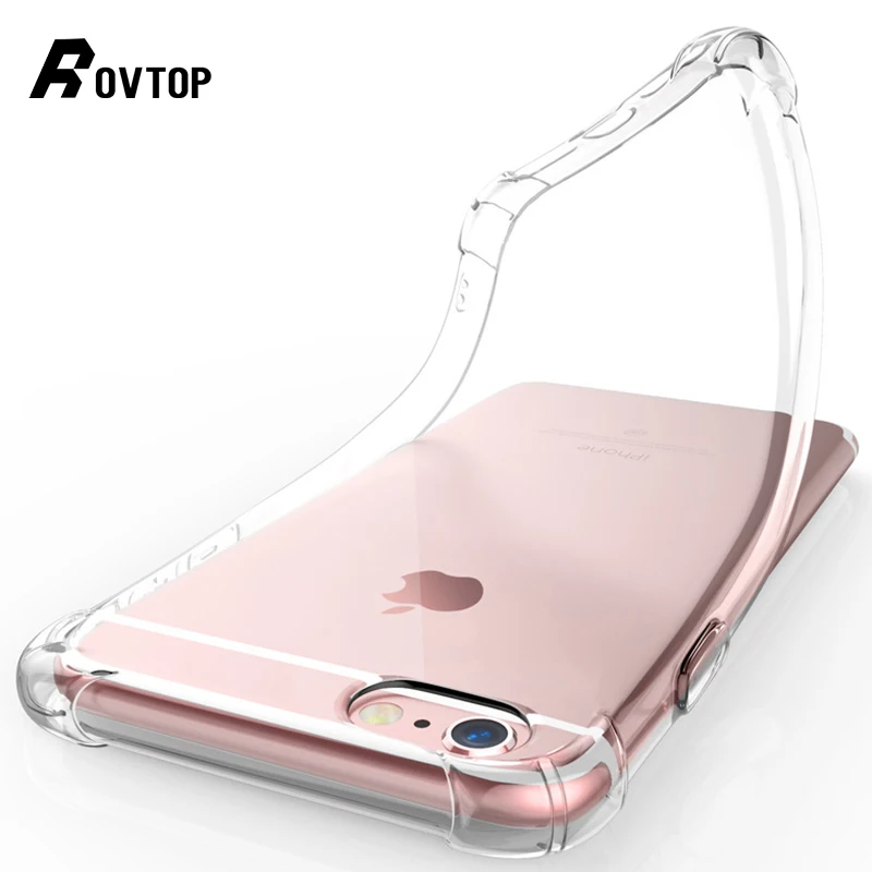 Роскошный противоударный бампер прозрачный силиконовый чехол для телефона IPhone X