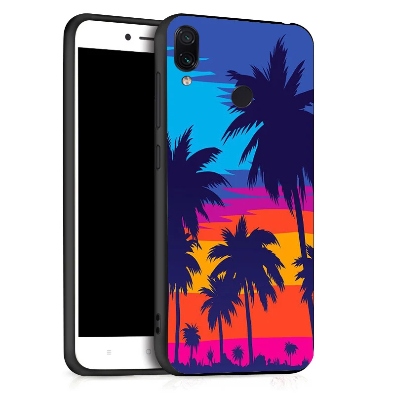 Case For Xiaomi Redmi Note 7 5 Pro 8 Cases Coque 3D DIY Painted Black Flower Cat Cover On For Xiaomi Mi 9 SE Xiomi 9T Bumper - Цвет: X027
