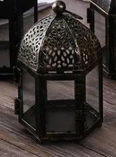 A Bronze Подсвечник в ретро-марокканском стиле, металлический Железный подсвечник, подвесной фонарь, Свадебный декор, винтажные подсвечники, домашний декор - Цвет: A Bronze