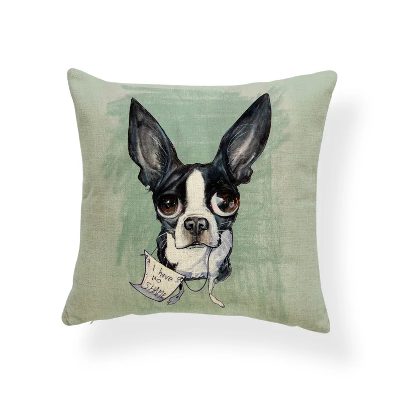 Бостонская терьера Бигль Подушка Мопс животное наволочка чехол граффити