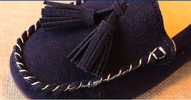 Мягкие удобные лоферы для мальчиков осенняя теплая плотная короткая плюшевая