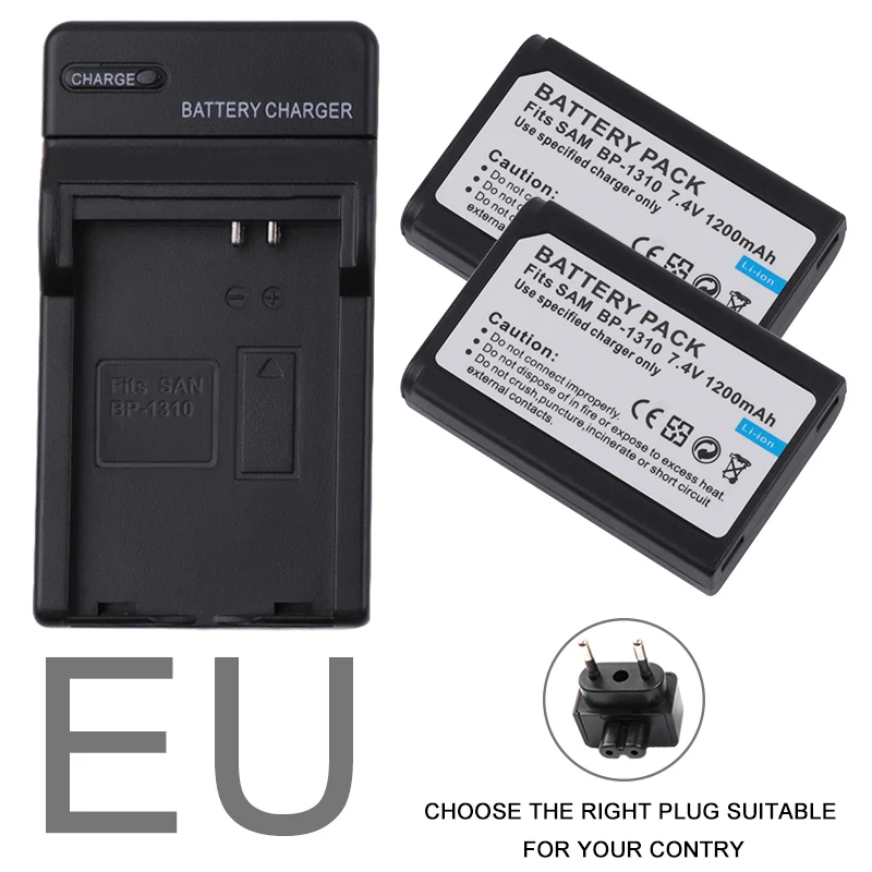 BP1310 батарея и зарядное устройство для камеры samsung NX NX5 NX10 NX11 NX20 NX1 - Цвет: EU