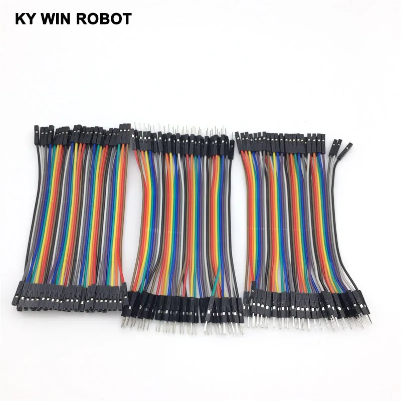 Dupont Line 120 шт. 10 см штекер + и гнездо соединительный провод кабель для arduino DIY KIT|jumper