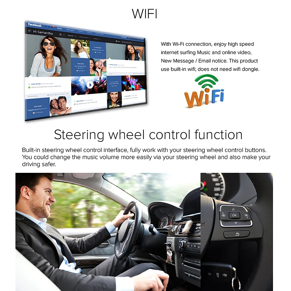 A-Sure 8&quot Android 7.1 Car DVD player 2G+16G for Volkswagen VW Tiguan Polo Golf 5 6 Passat B6 Jetta Transporter T5 DAB+ Radio |