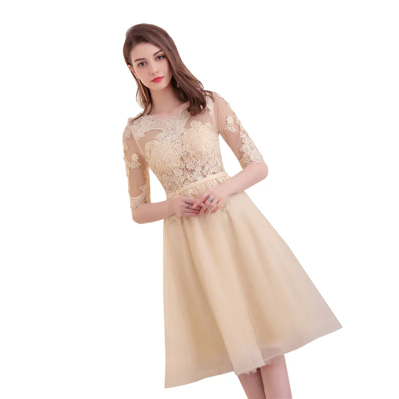 Женское вечернее платье с аппликацией FADISTEE элегантное короткое для выпускного