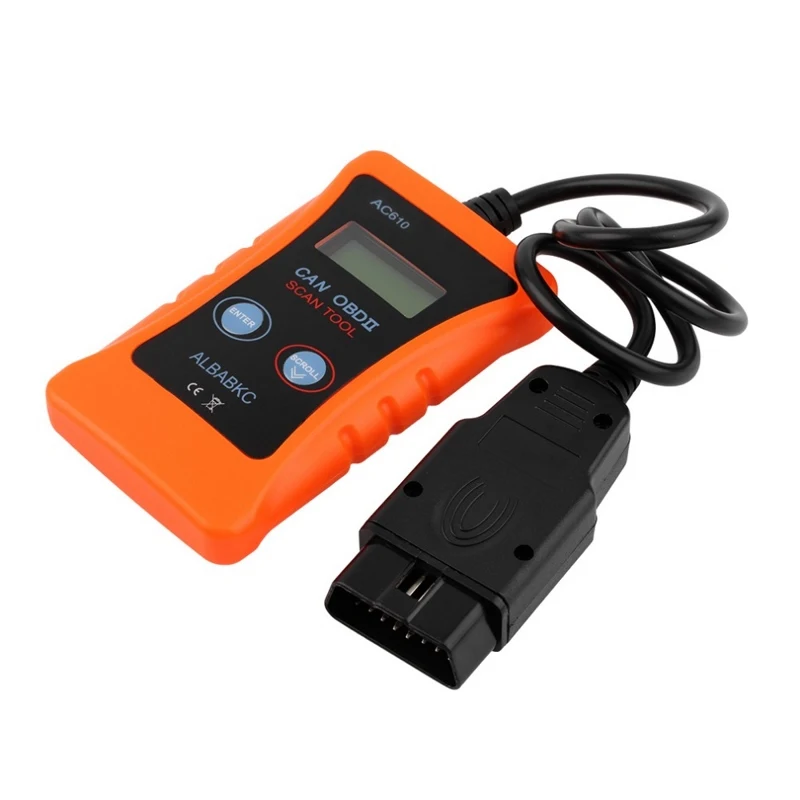 Albabkc AC610 CAN OBD сканирующий инструмент считыватель кодов OBDII диагностический для