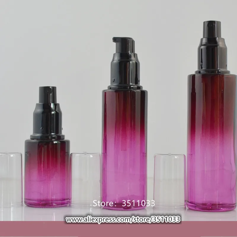 12 шт./лот 30 мл 60 фиолетовая Элегантная стеклянная пурпурная красная черная