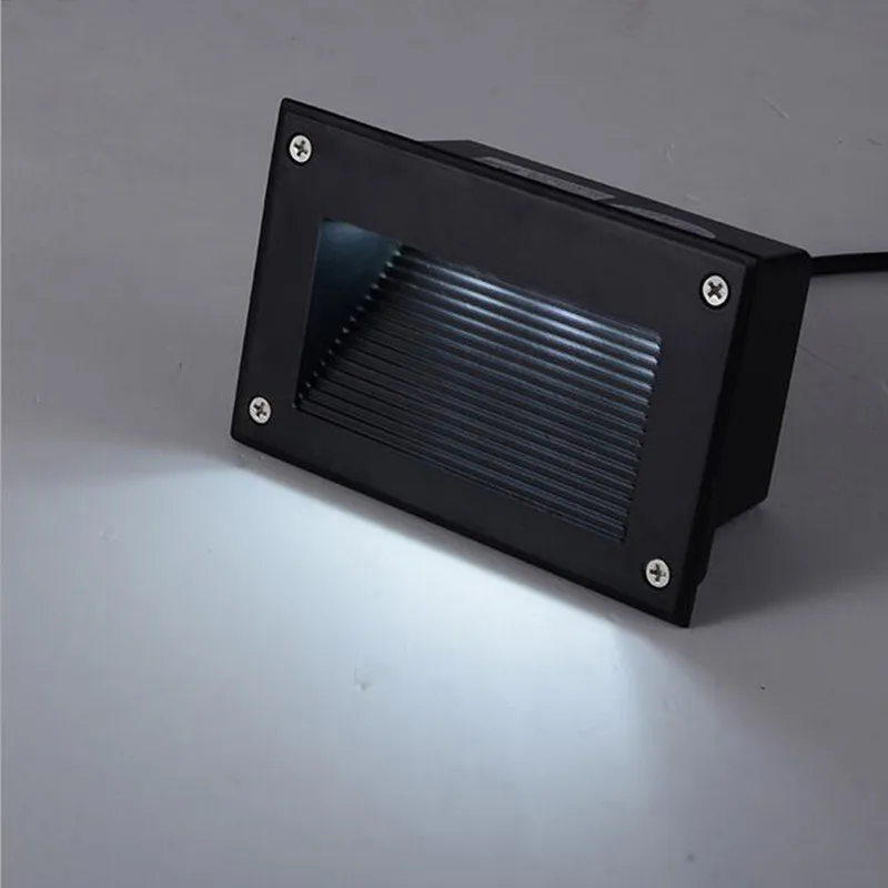 Светодиодная угловая настенная лампа 9 Вт Встраиваемая ступенчатая для лестницы