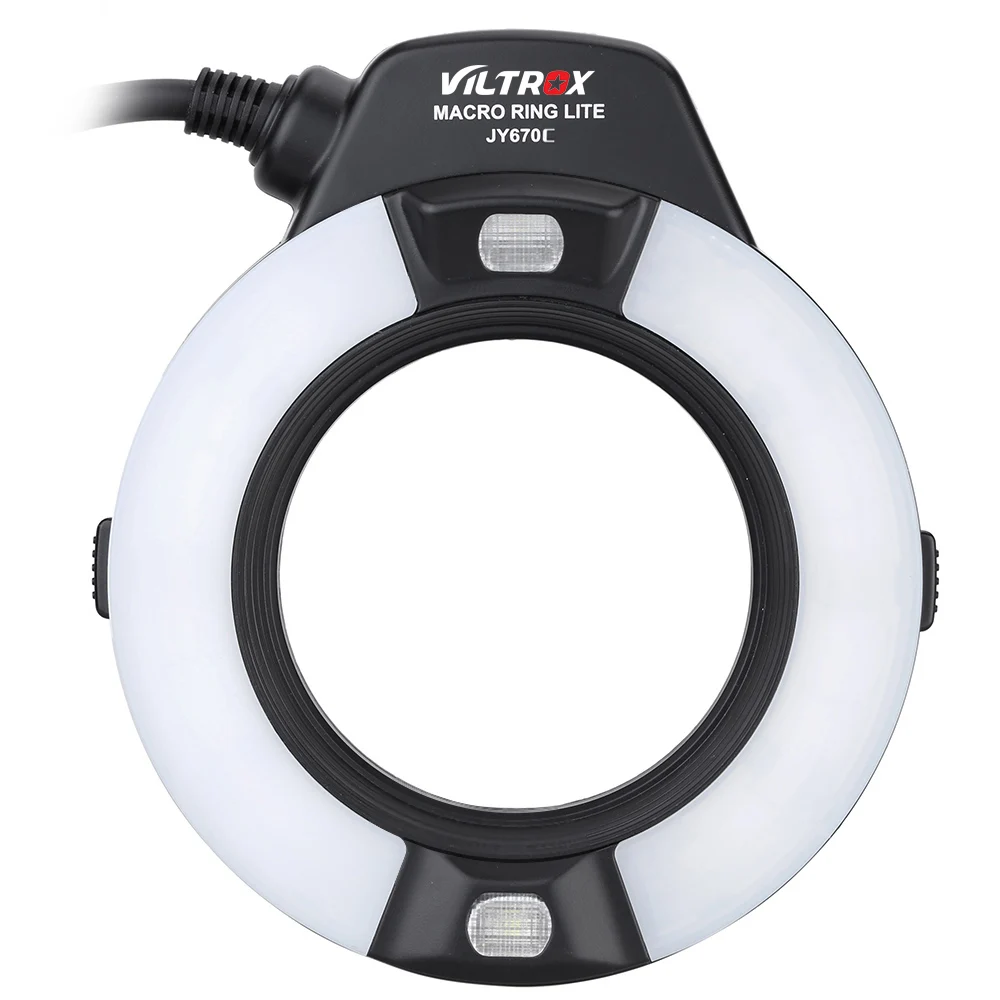 Viltrox jy 670c макро круговое кольцо свет вспышки Speedlite E TTL gn14 с ЖК дисплей + переходное