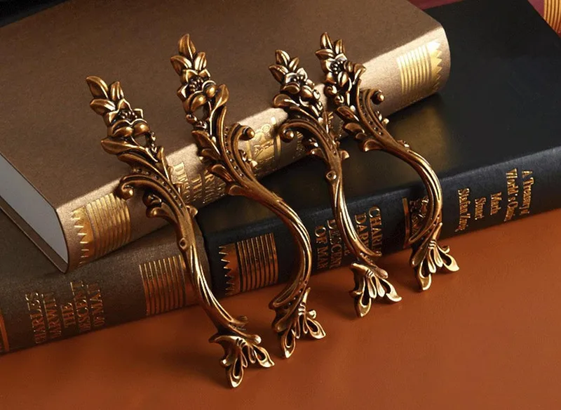 5 стилей ретро ручки для выдвижных ящиков античная латунная ручка комода кухни в